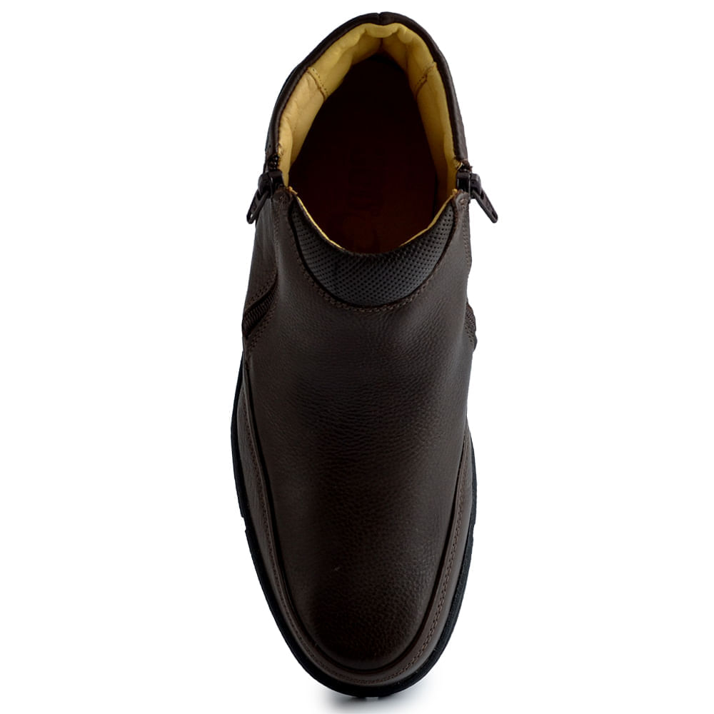 Coturno Masculino Anatomic Gel Couro 7887 - Foto 4