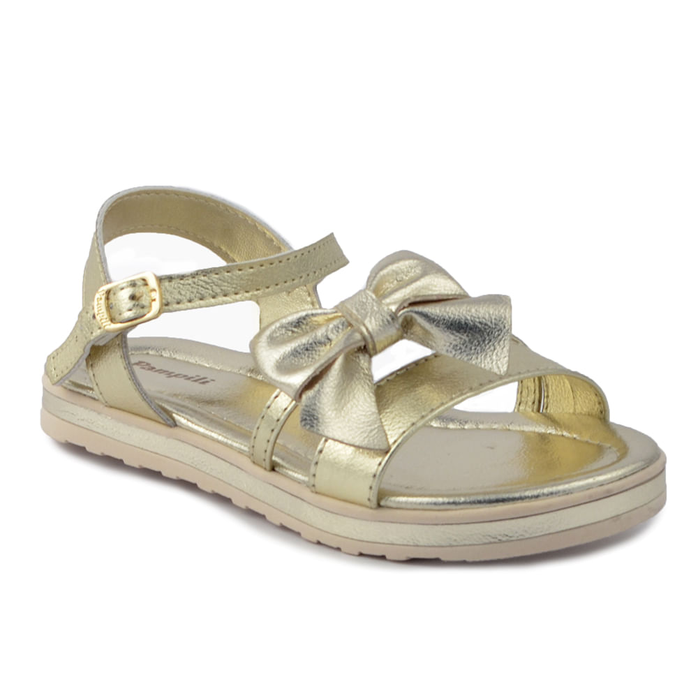 Sandália Infantil Pampili Feminina Dourada 686.004 - Foto 2