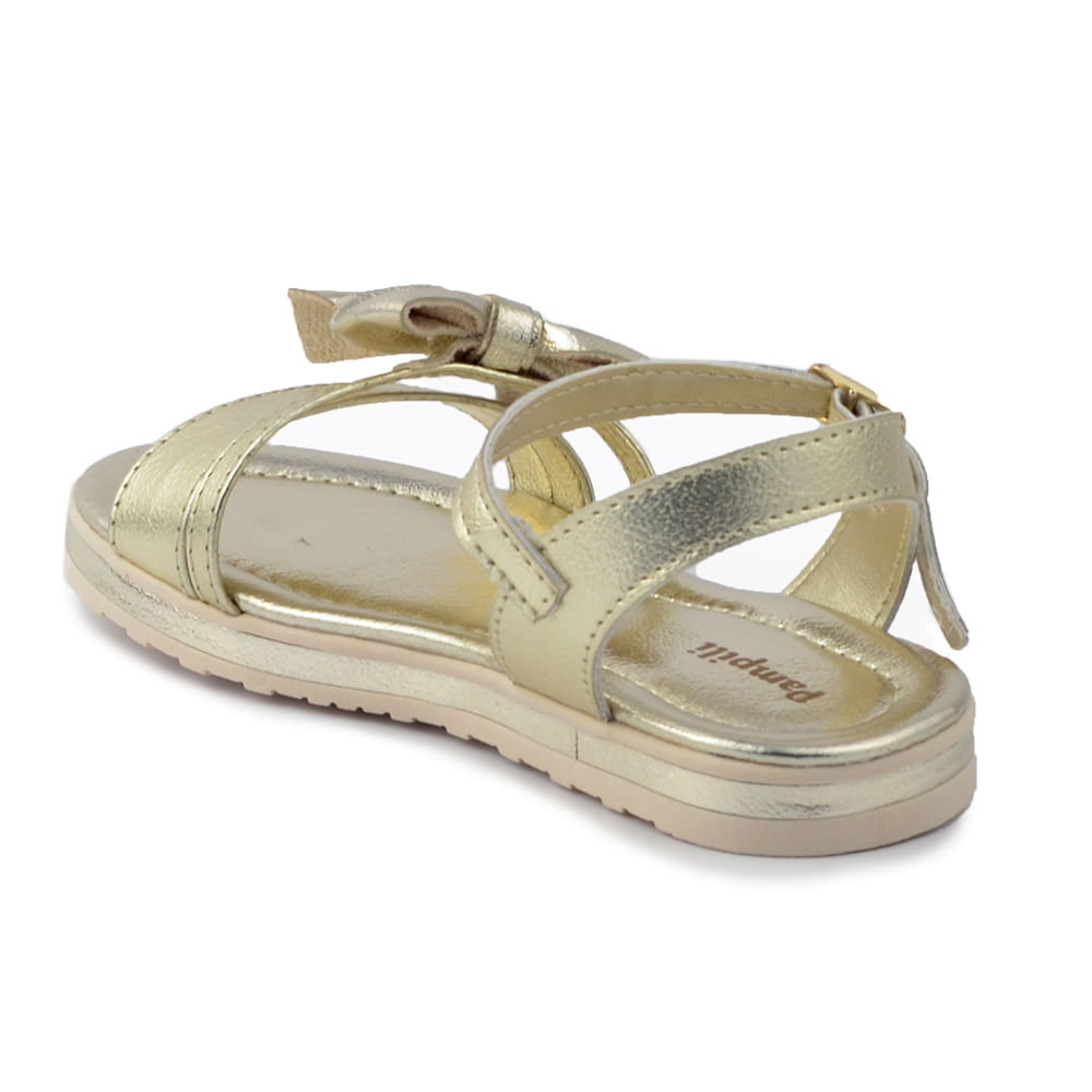 Sandália Infantil Pampili Feminina Dourada 686.004 - Foto 3