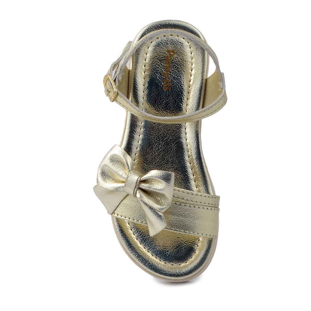 Sandália Infantil Pampili Feminina Dourada 686.004 - Foto 4
