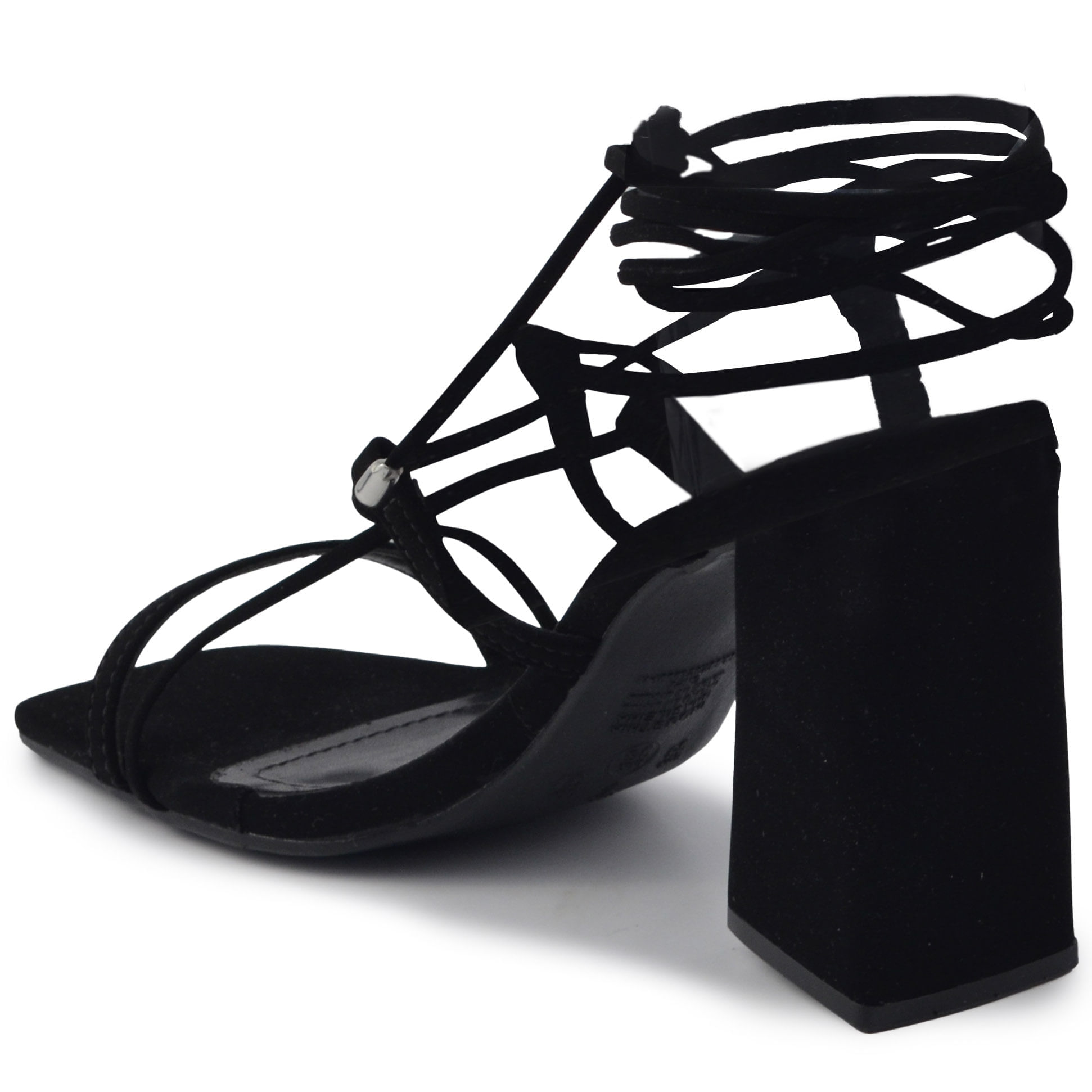 Sandália Via Marte Feminina de Amarração Salto Alto Bloco 22-14606-01 - Foto 3