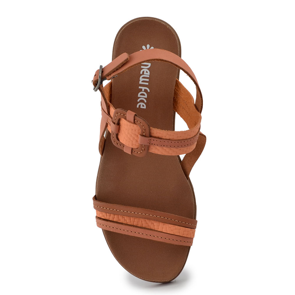 Sandália Papete New Face Feminina  BK Couro 23907 - Foto 5