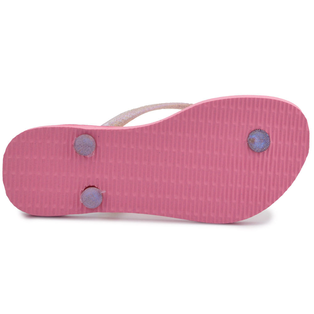 Chinelo Infantil Havaianas Feminino SLIM PRINCESAS - Foto 3