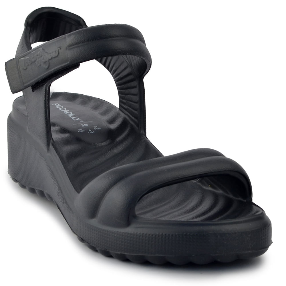 Sandália Papete Piccadilly BK 226001 - Foto 2