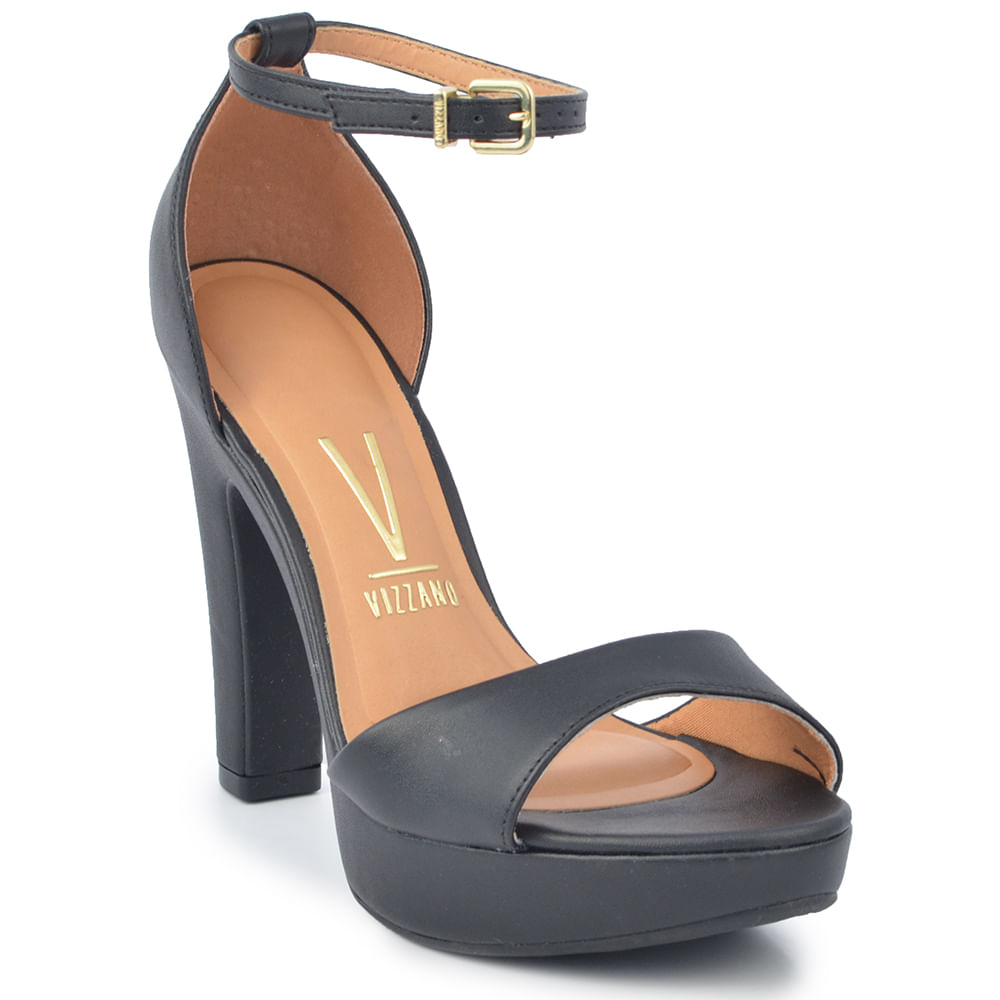 Sandália Plataforma Vizzano Feminina Salto Alto Fino 6292.217 PELICA - Foto 2