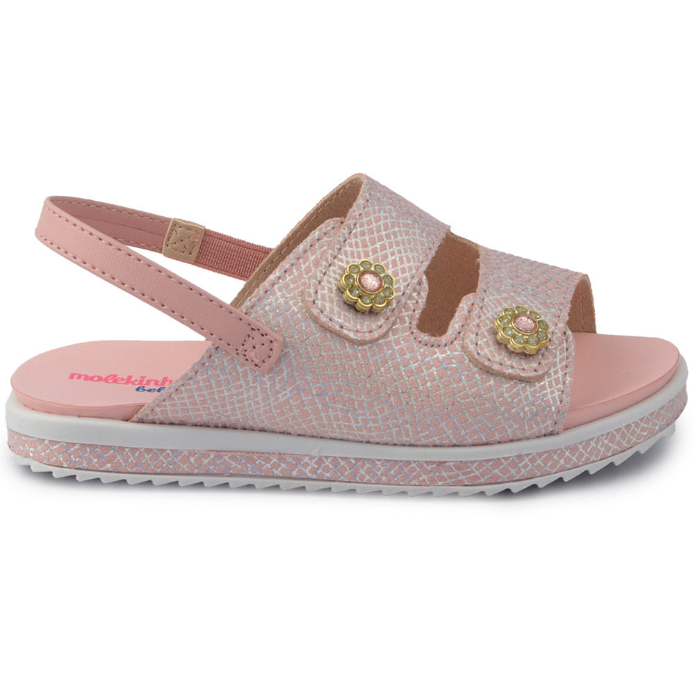 Sandália Infantil Molekinha Feminina 2724.103 - Foto 1