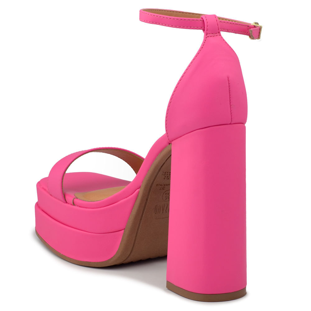 Sandália Plataforma Vizzano Feminina Salto Alto Bloco 1395.103 - Foto 3