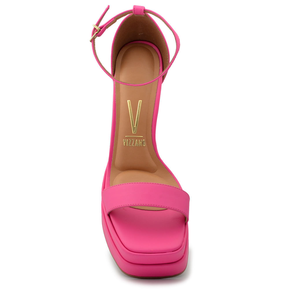 Sandália Plataforma Vizzano Feminina Salto Alto Bloco 1395.103 - Foto 4