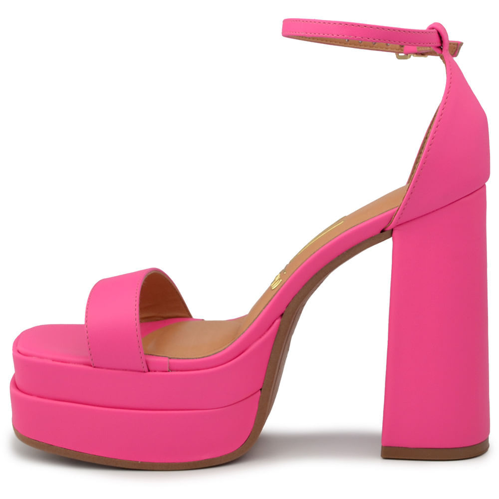 Sandália Plataforma Vizzano Feminina Salto Alto Bloco 1395.103 - Foto 5