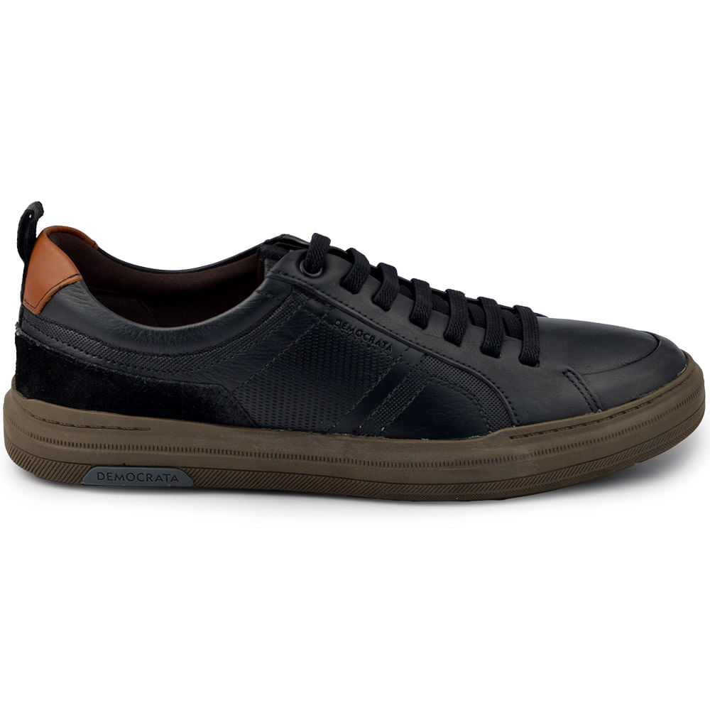 Sapatênis Masculino Democrata Luke Couro 136201 - Foto 1