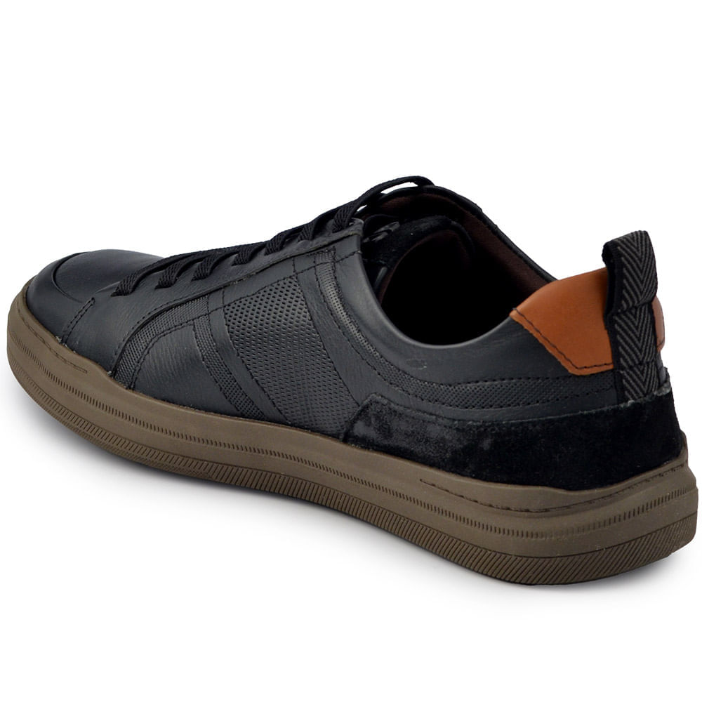 Sapatênis Masculino Democrata Luke Couro 136201 - Foto 3