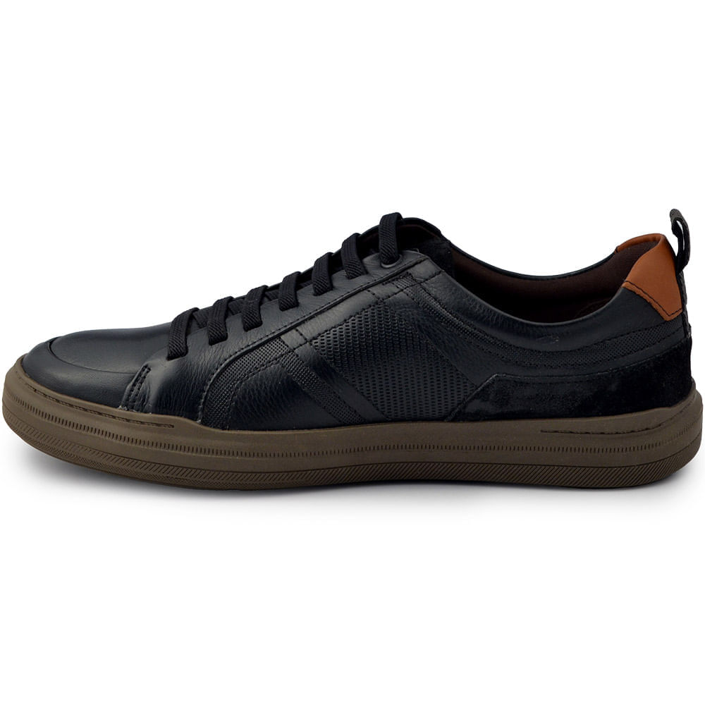 Sapatênis Masculino Democrata Luke Couro 136201 - Foto 4