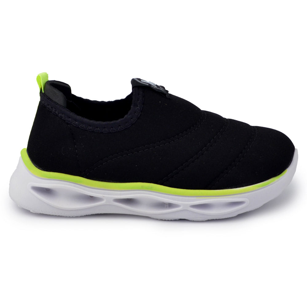 Tênis Infantil Molekinho Masculino Slip-On Com Led 2620.103 - Foto 1