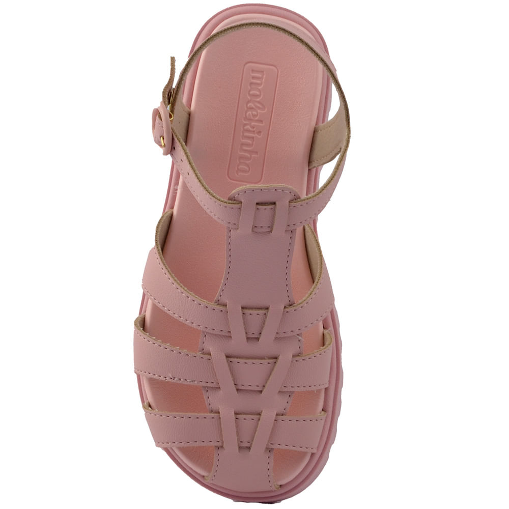 Sandália Infantil Molekinha Feminina Flatform 2344.103 - Foto 5