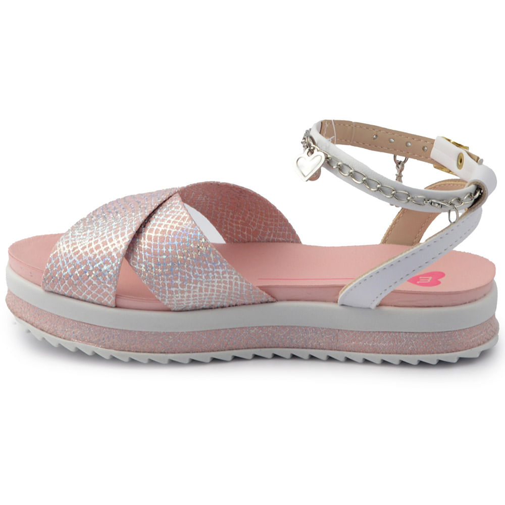 Kit Sandália Infantil Molekinha Feminina Com Tornozeleira 2305.1548 - Foto 4