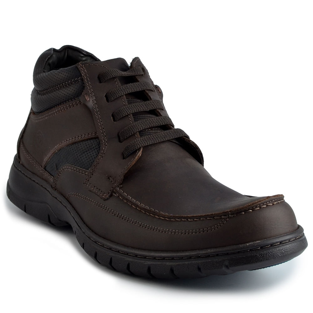 Coturno Masculino Anatomic Gel Couro 7976 - Foto 2