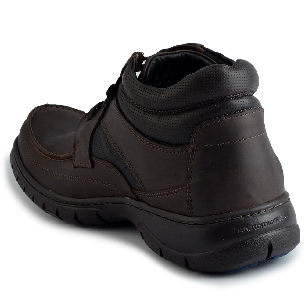 Coturno Masculino Anatomic Gel Couro 7976 - Foto 3