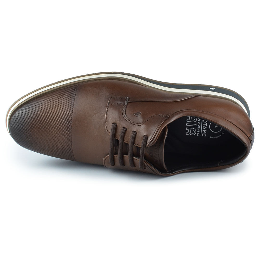 Sapato Social Masculino Jota Pe Air Navagio Couro 84902 - Foto 5