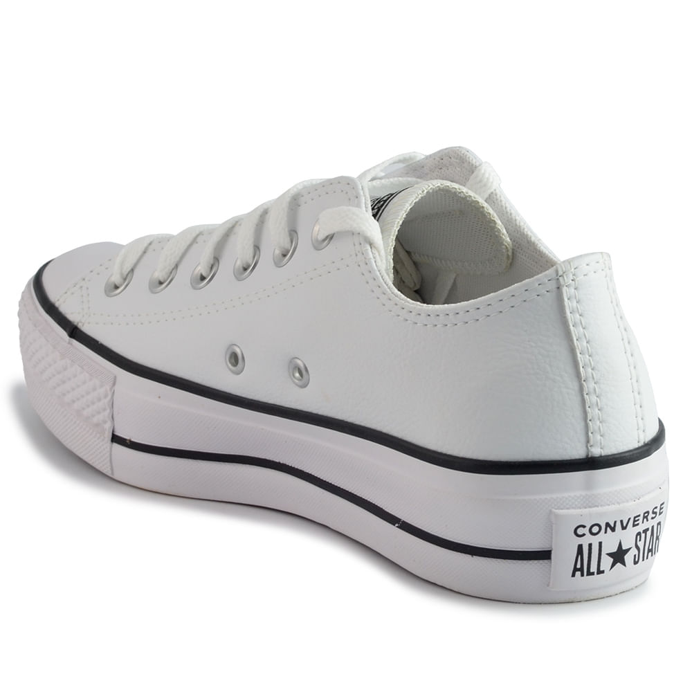 Tênis Casual All Star Feminino Branco Flatform CT09830001 - Foto 3