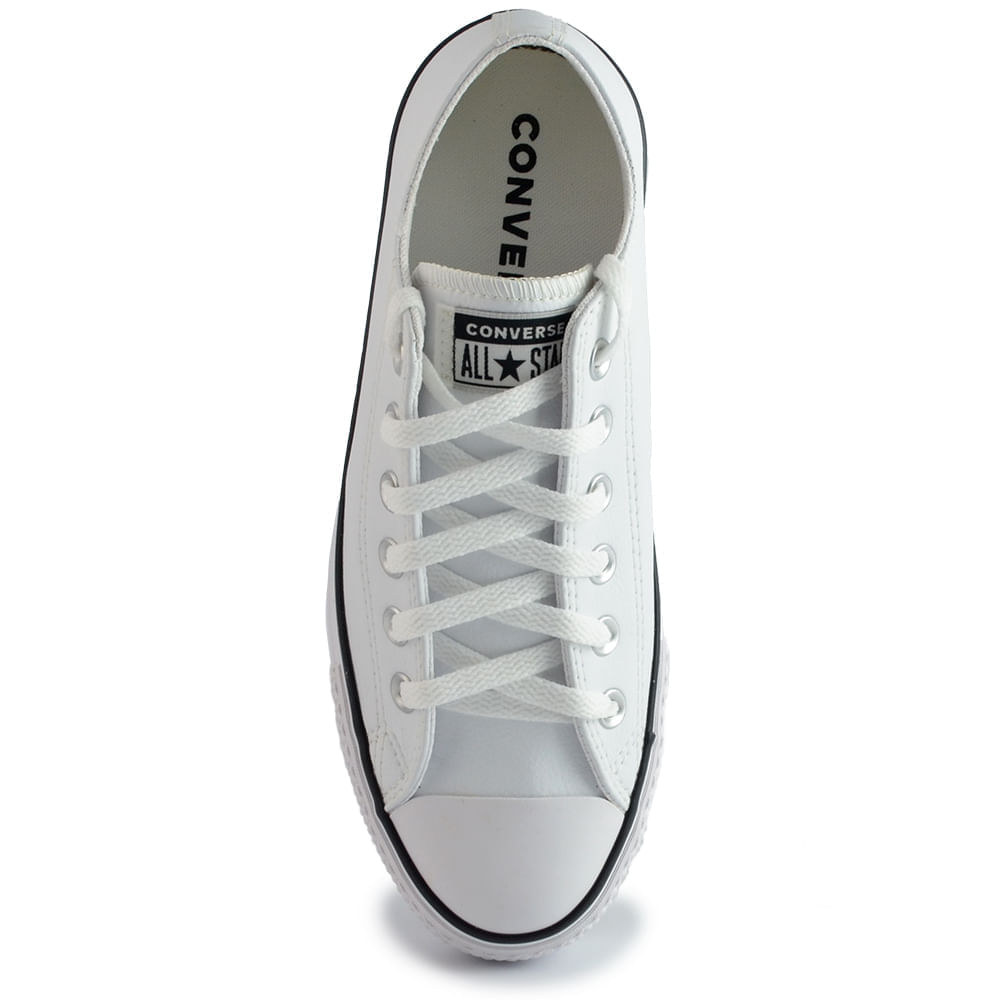 Tênis Casual All Star Feminino Branco Flatform CT09830001 - Foto 4