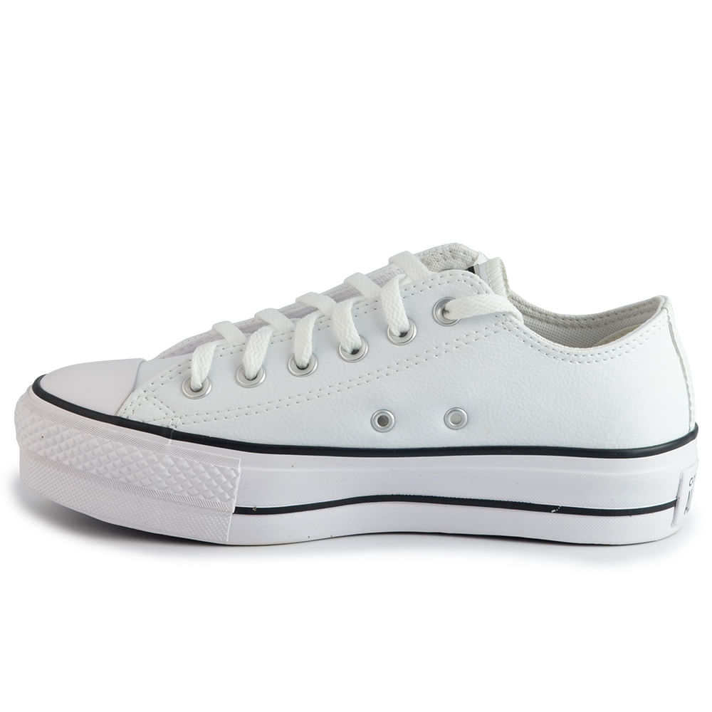 Tênis Casual All Star Feminino Branco Flatform CT09830001 - Foto 5