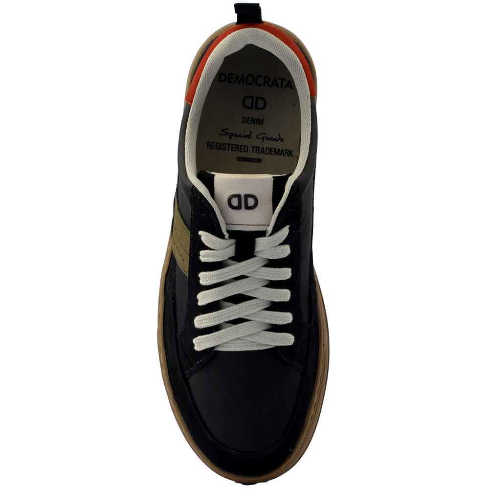 Sapatênis Masculino Democrata Bold Couro 122116 - Foto 5