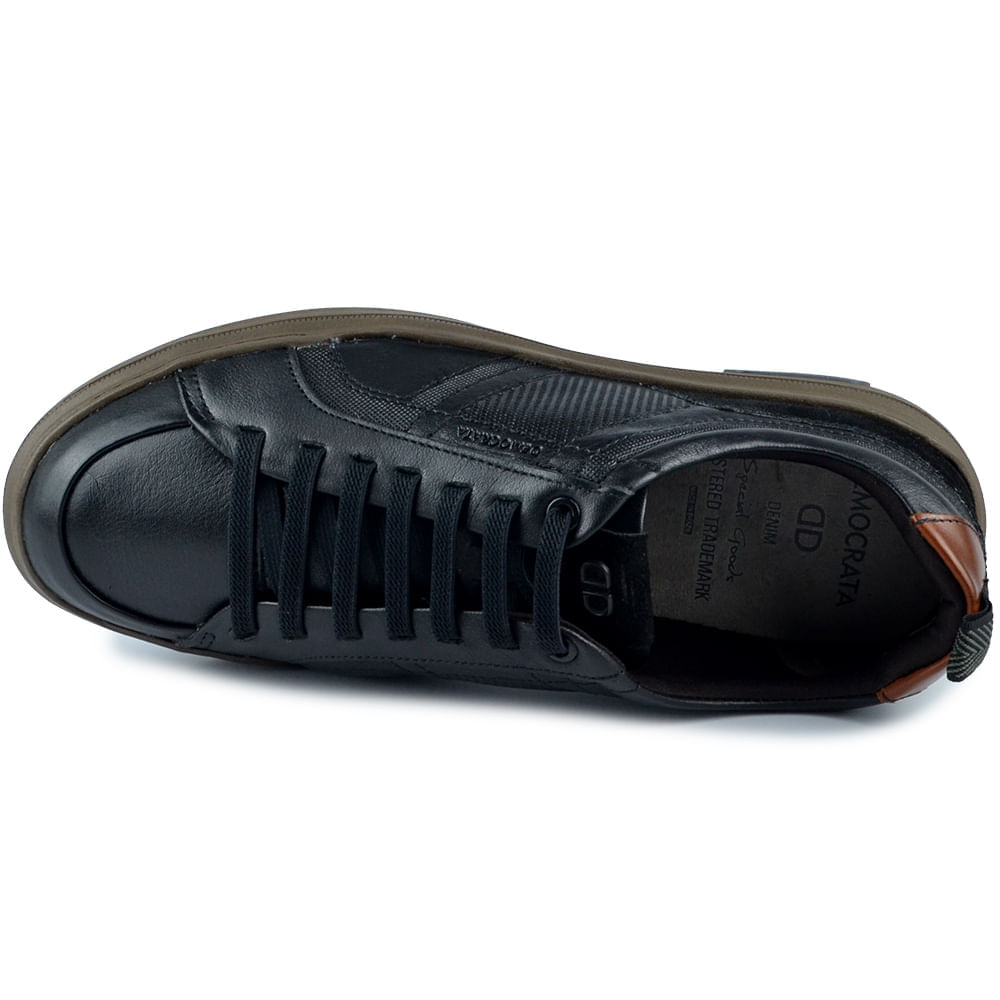 Sapatênis Masculino Democrata Luke Couro 136201 - Foto 5