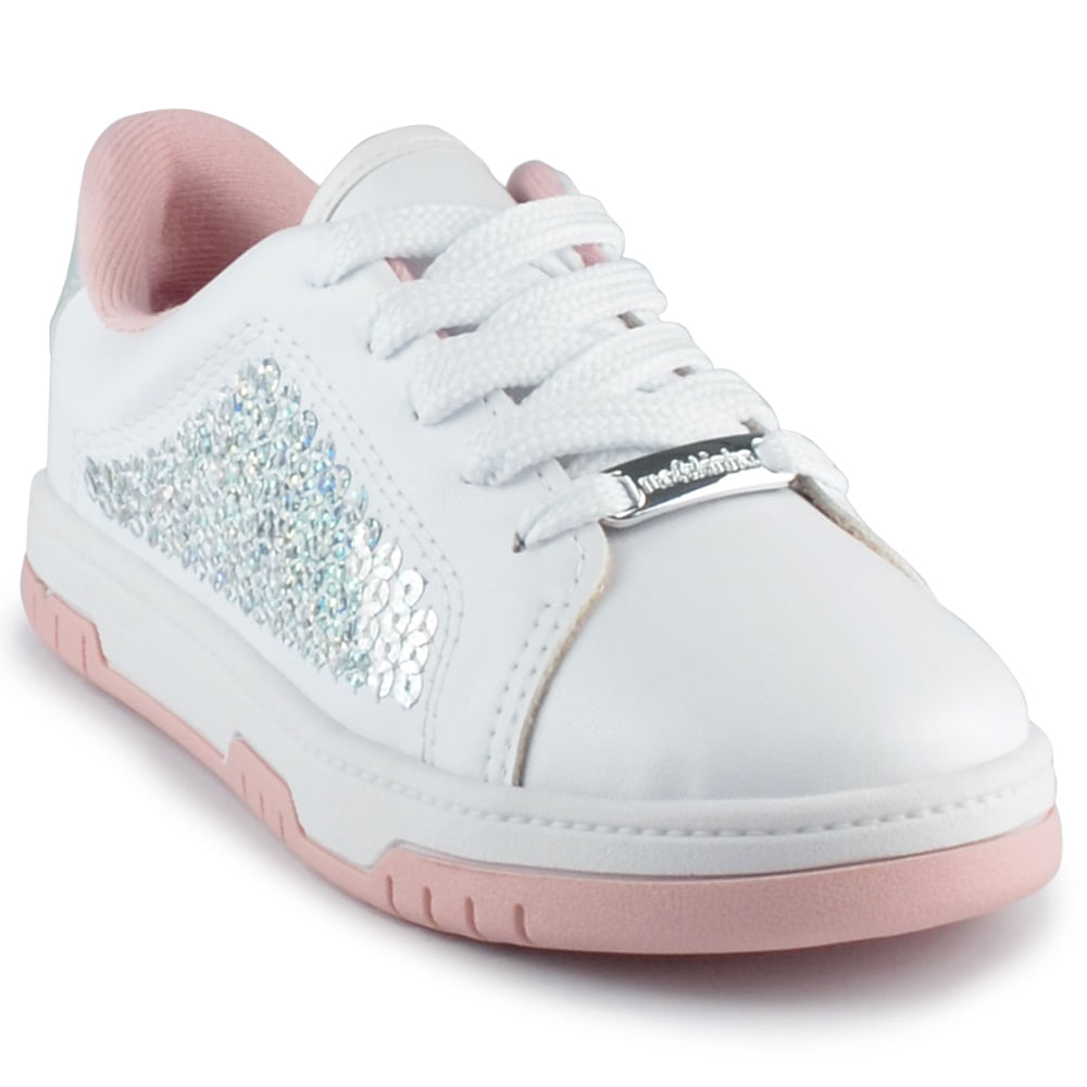 Tênis Infantil Molekinha Feminino Branco 2562.105 - Foto 2