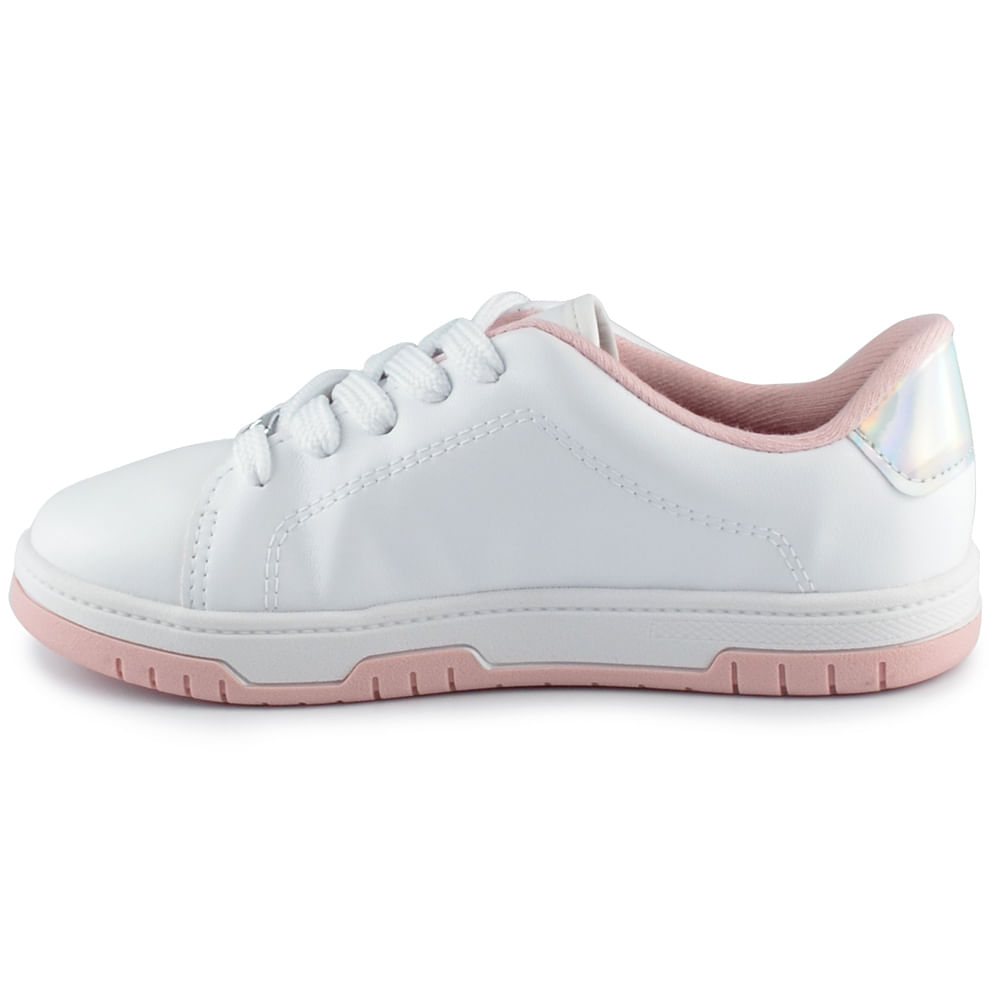 Tênis Infantil Molekinha Feminino Branco 2562.105 - Foto 4