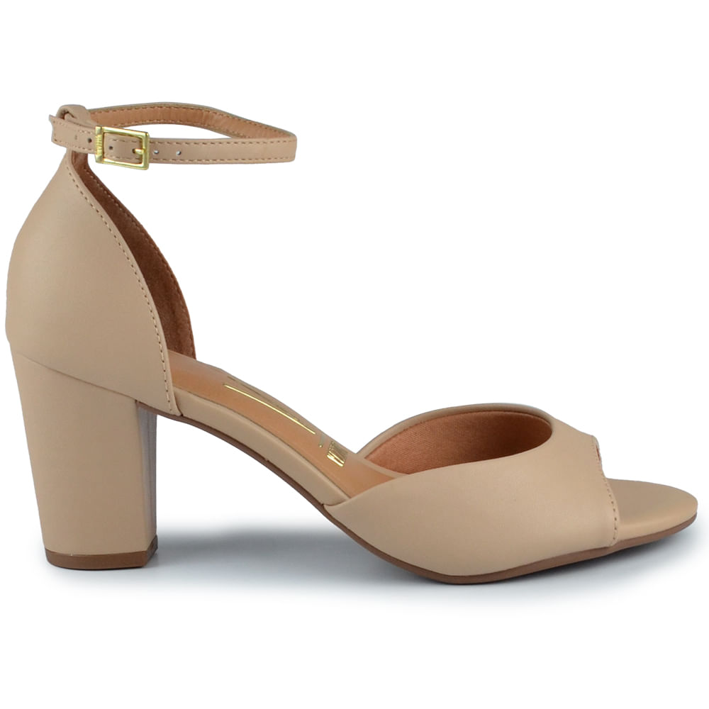 Sandália Vizzano Feminina Salto Alto Bloco 6262.406 PELICA - Foto 1