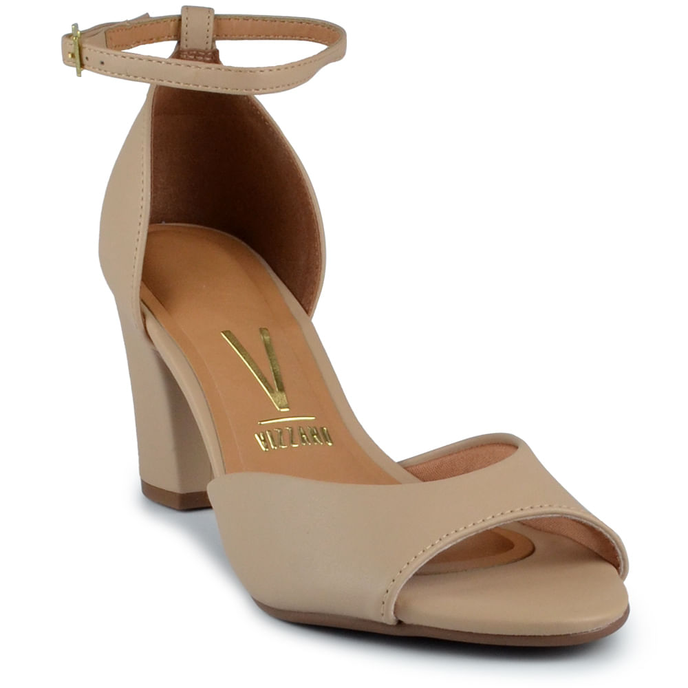 Sandália Vizzano Feminina Salto Alto Bloco 6262.406 PELICA - Foto 2