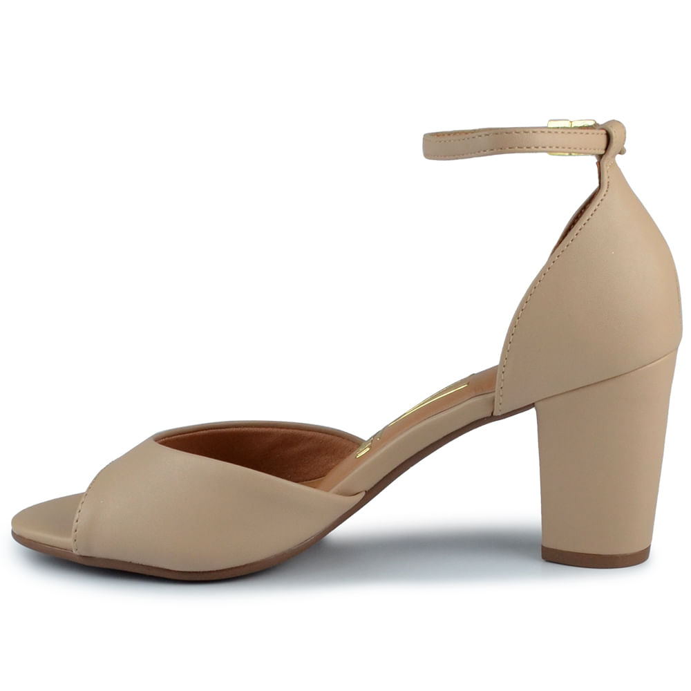 Sandália Vizzano Feminina Salto Alto Bloco 6262.406 PELICA - Foto 4