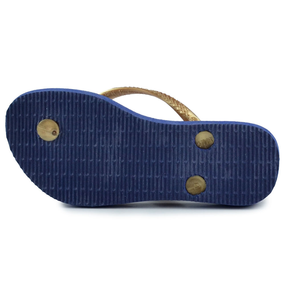 Chinelo Infantil Havaianas Feminino Mulher Maravilha SLIM HEROINAS - Foto 3