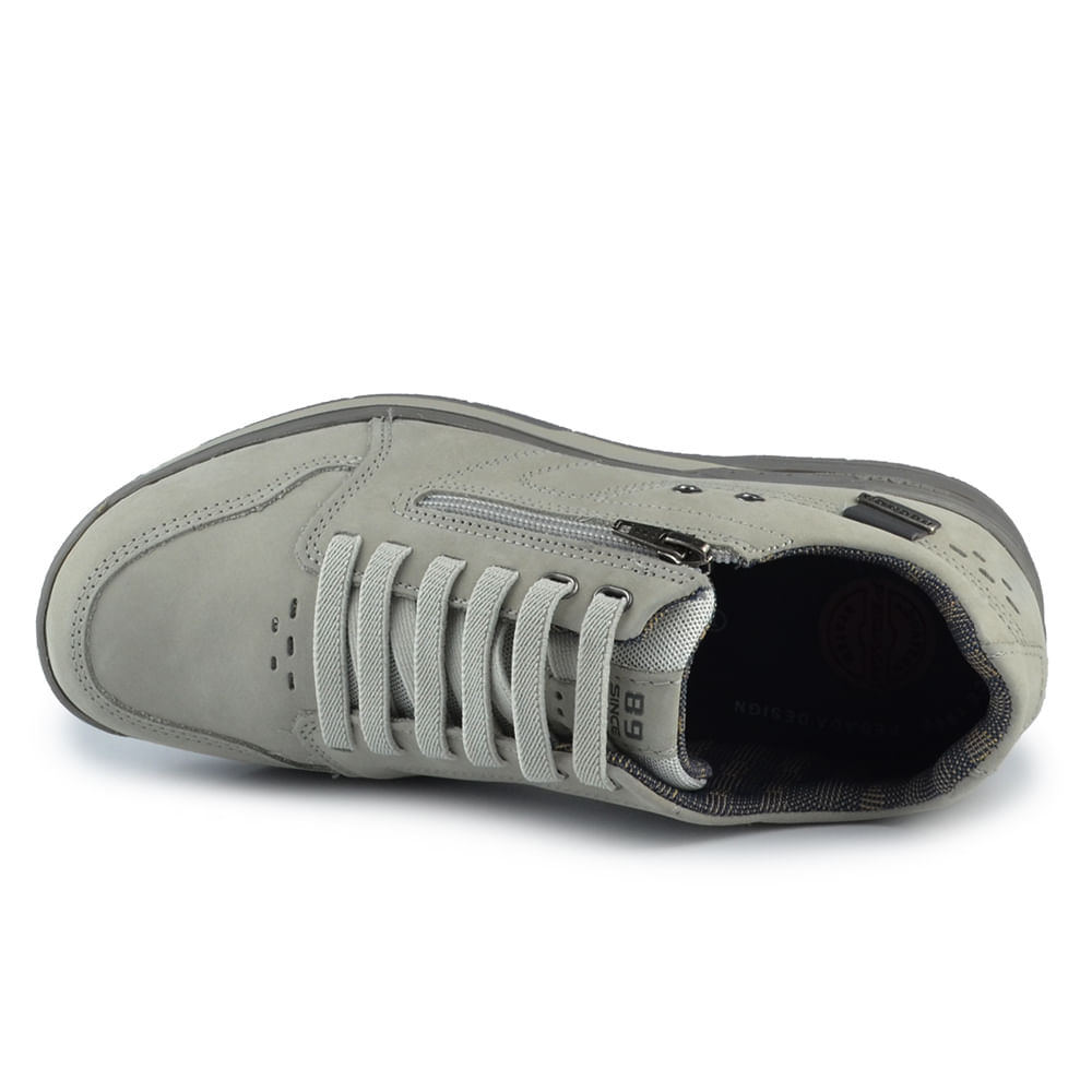 Sapatênis Masculino Pegada Couro 114858 - Foto 5