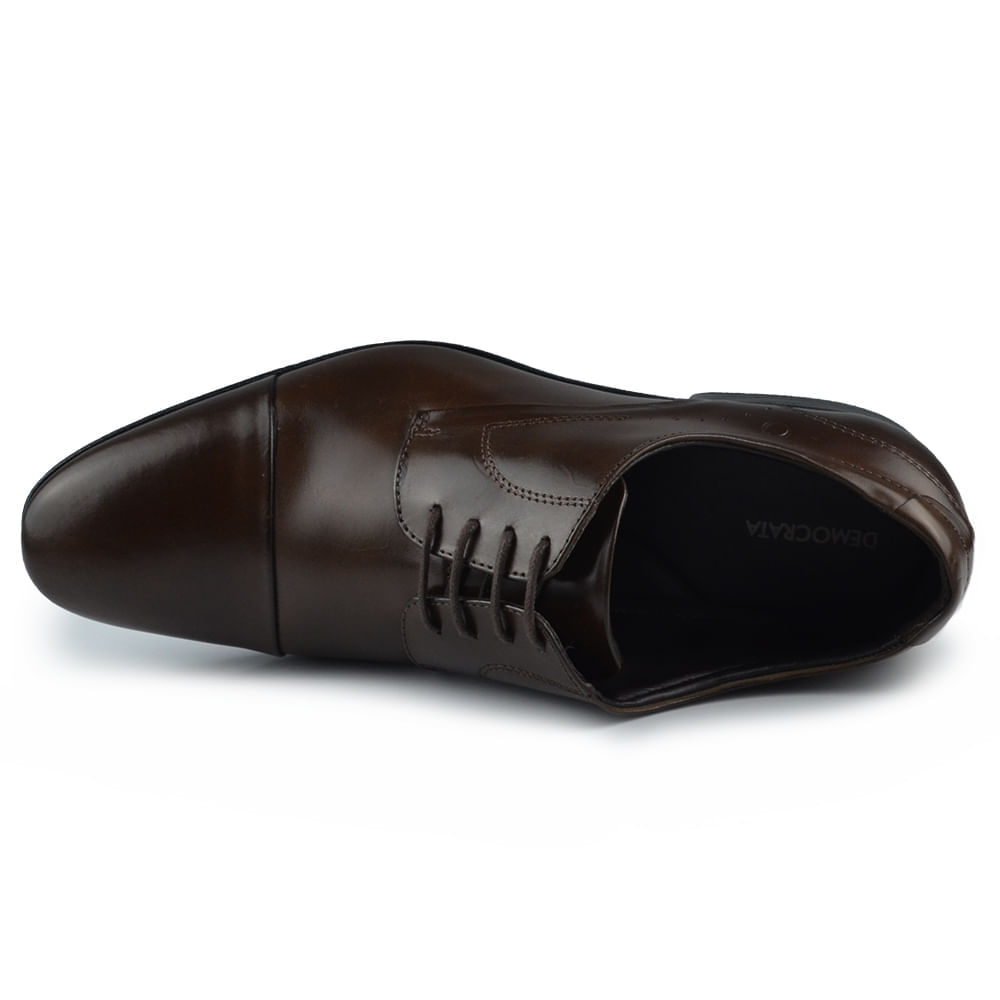 Sapato Social Masculino Democrata Caster Couro 228101 - Foto 5