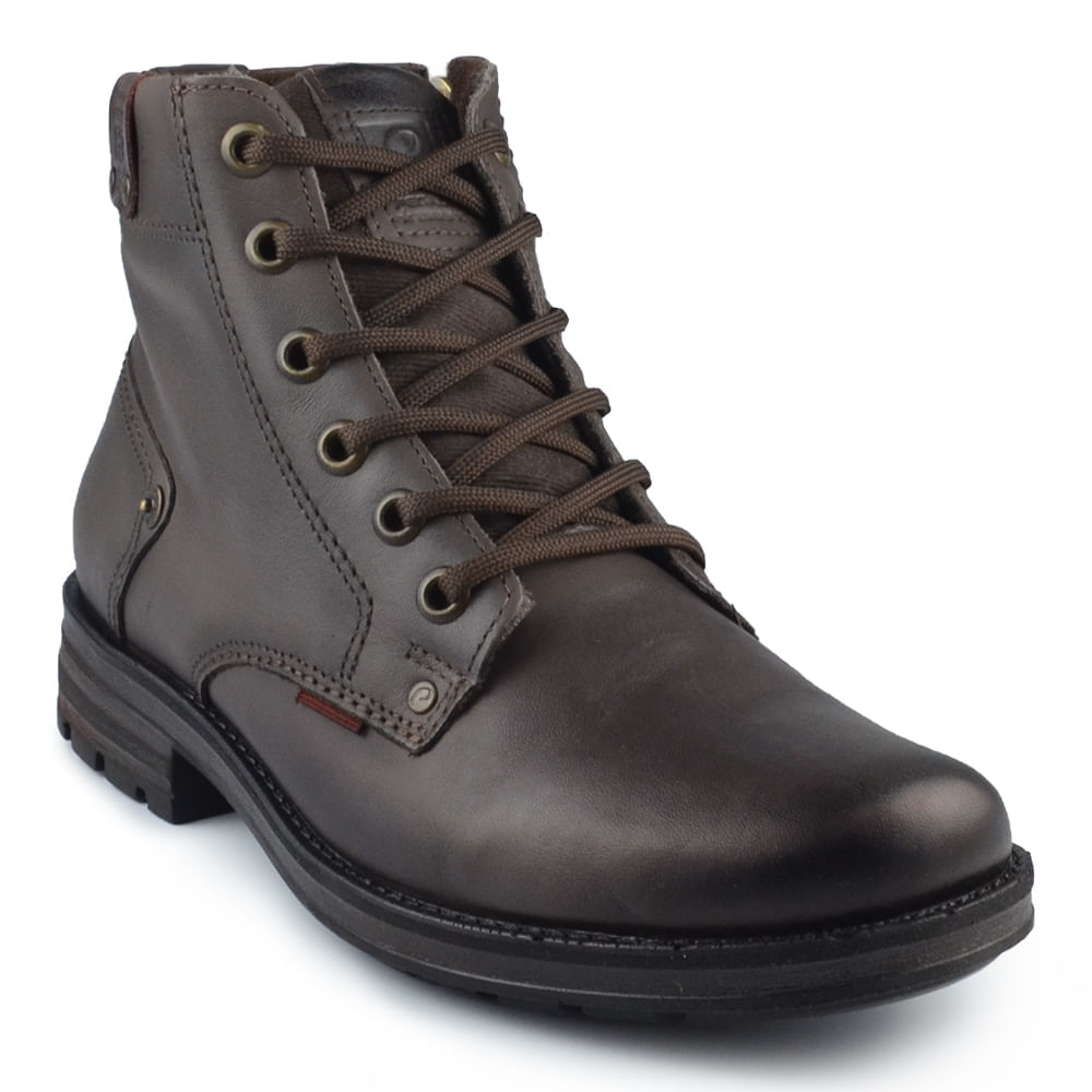 Coturno Masculino Pegada Everest Couro 181305 - Foto 2