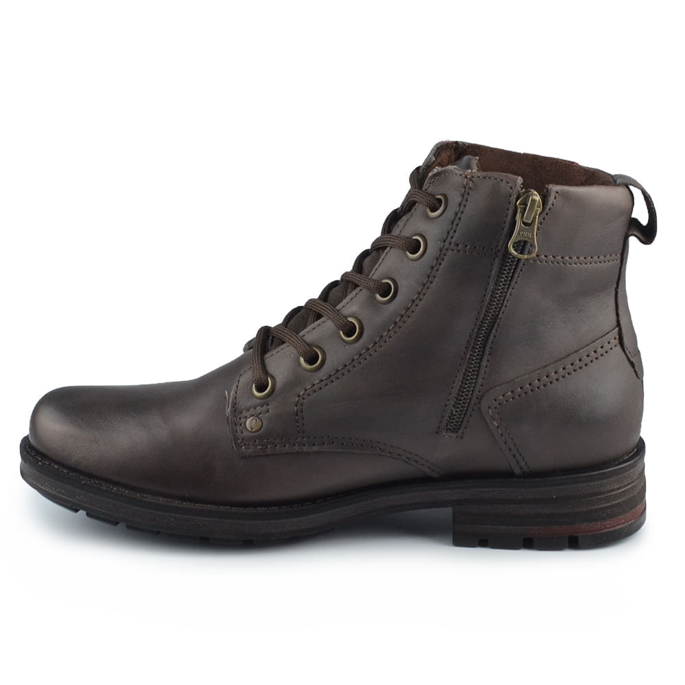 Coturno Masculino Pegada Everest Couro 181305 - Foto 4