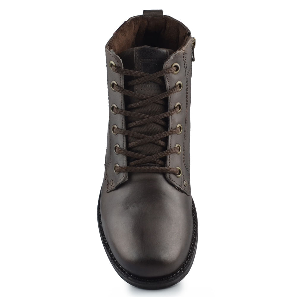 Coturno Masculino Pegada Everest Couro 181305 - Foto 5