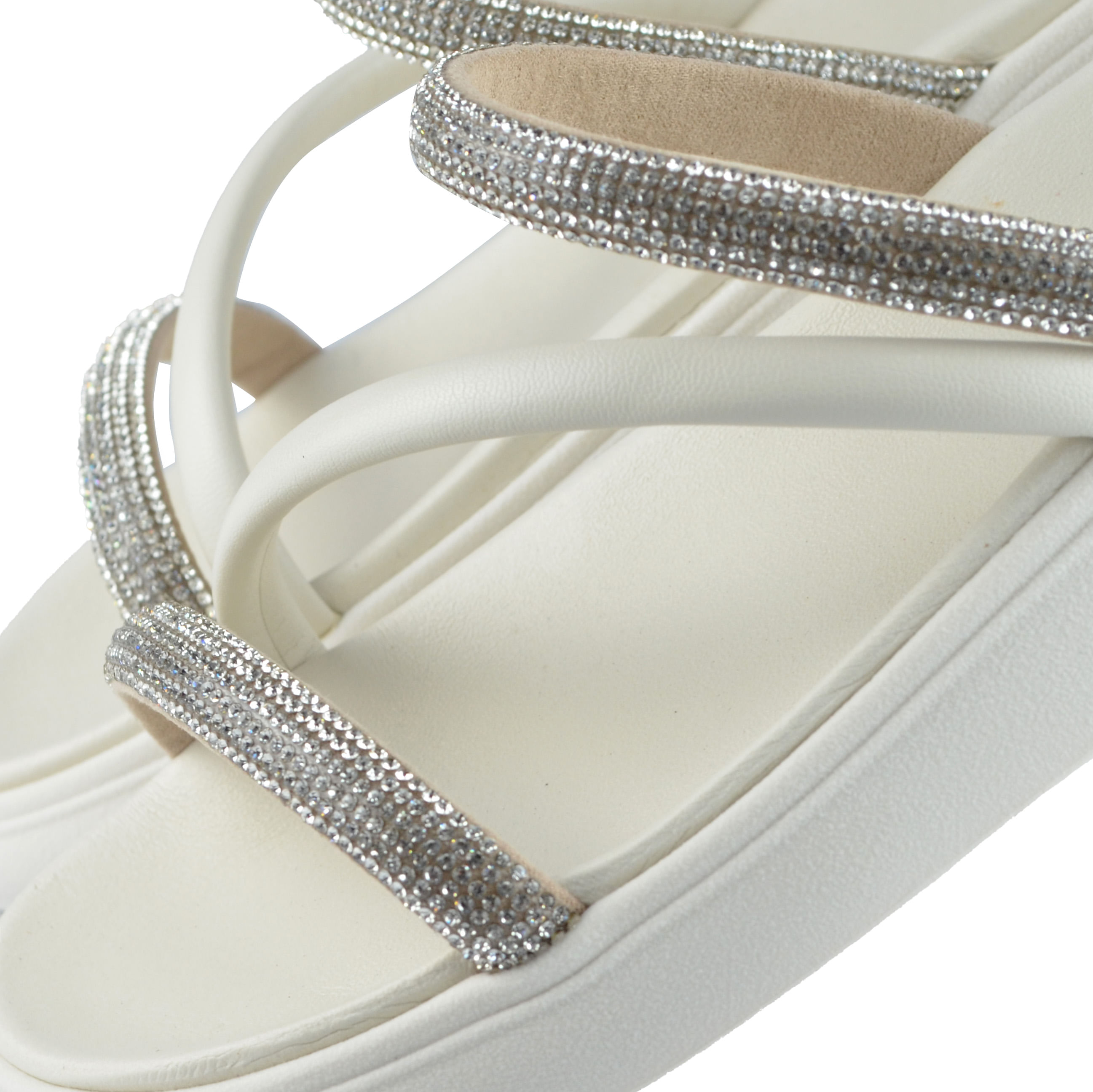 Sandália Flatform Moleca Feminina Strass - Brilho TM 5469.121 - Foto 7