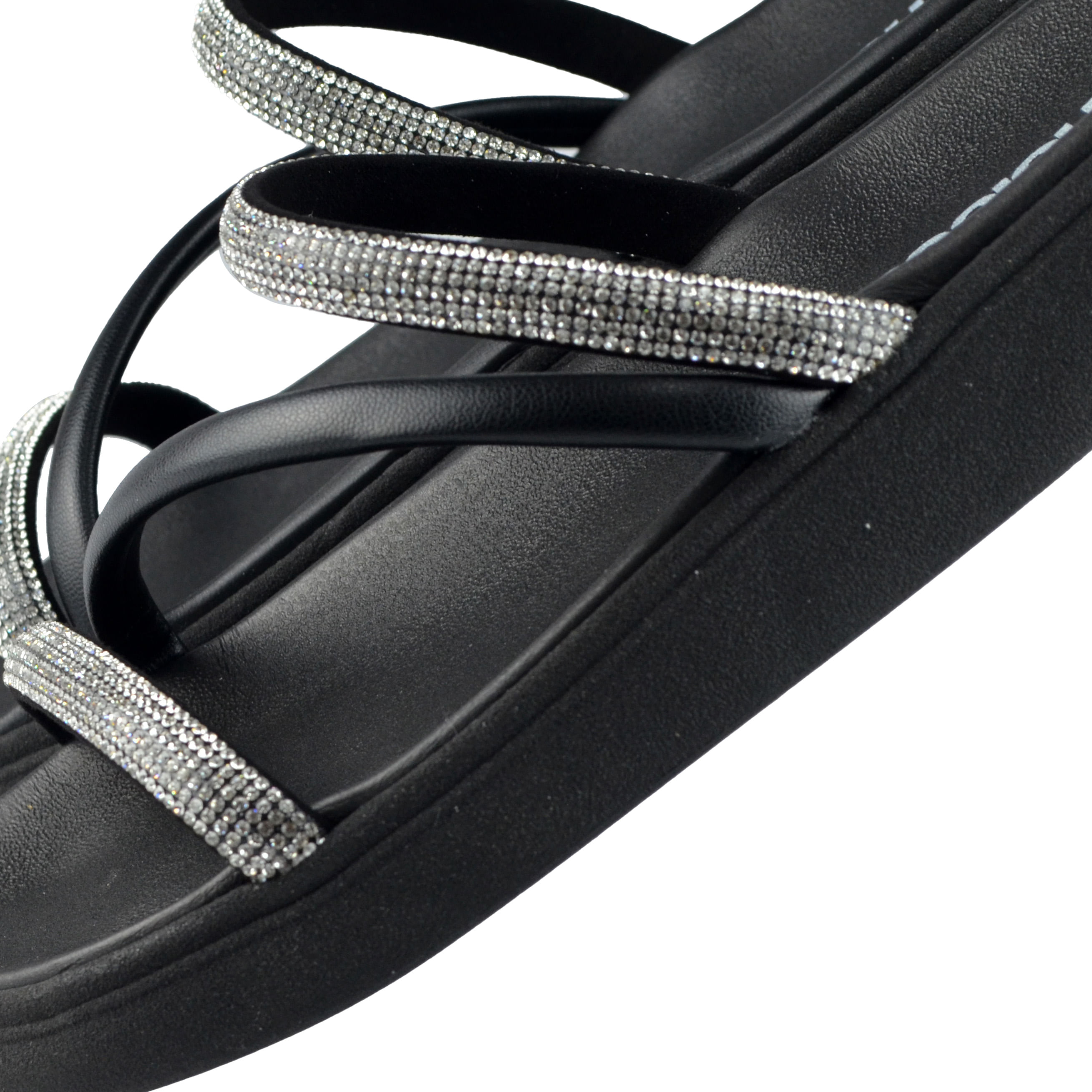 Sandália Flatform Moleca Feminina Strass - Brilho TM 5469.121 - Foto 7