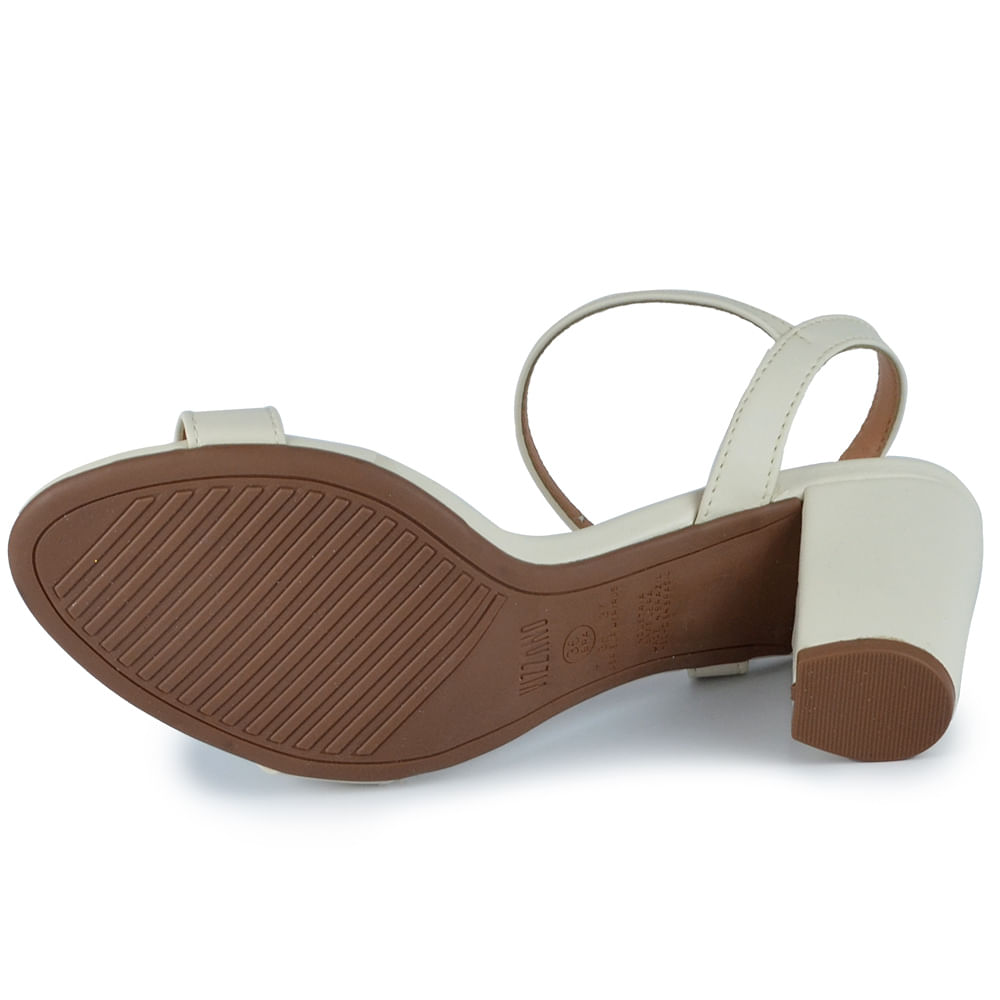 Sandália Vizzano Feminina Salto Alto Bloco Casual - Glitter - Brilho  6262.474 - Foto 5