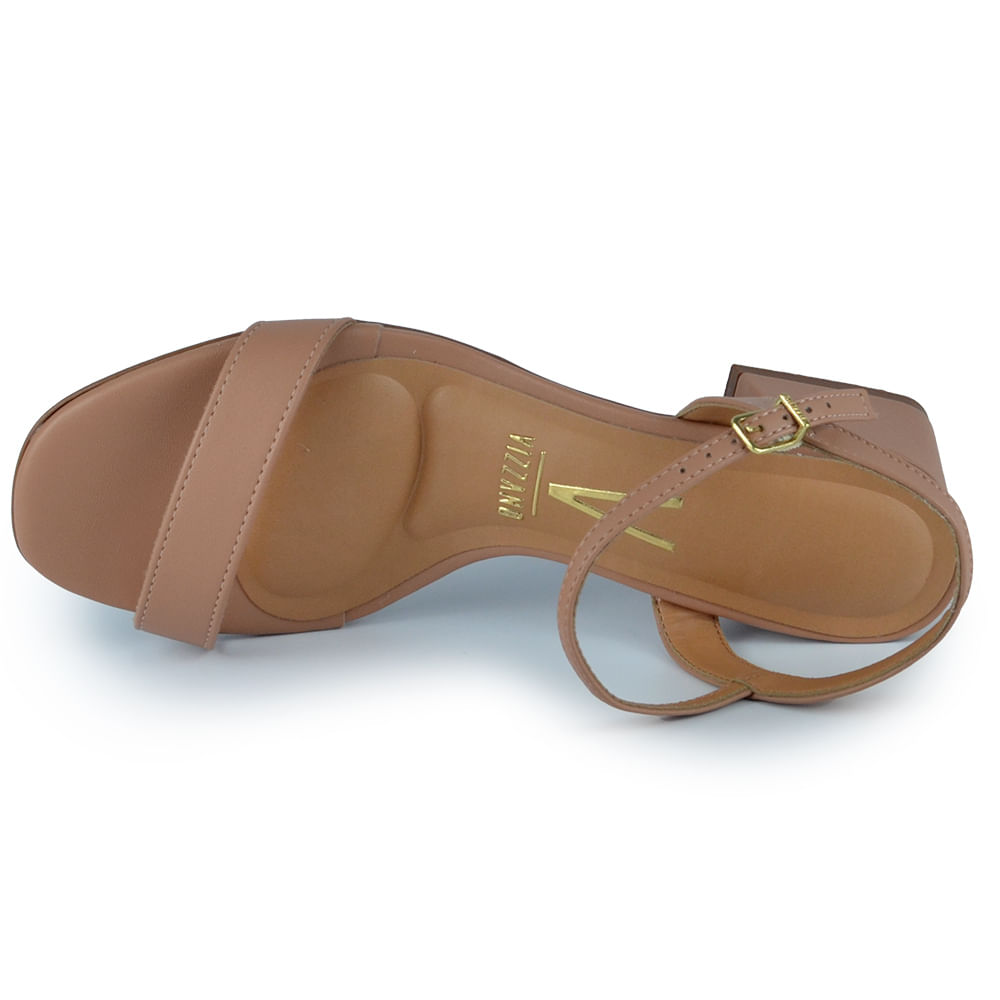 Sandália Vizzano Feminina Salto Alto Bloco 6428.101 PELICA - Foto 4