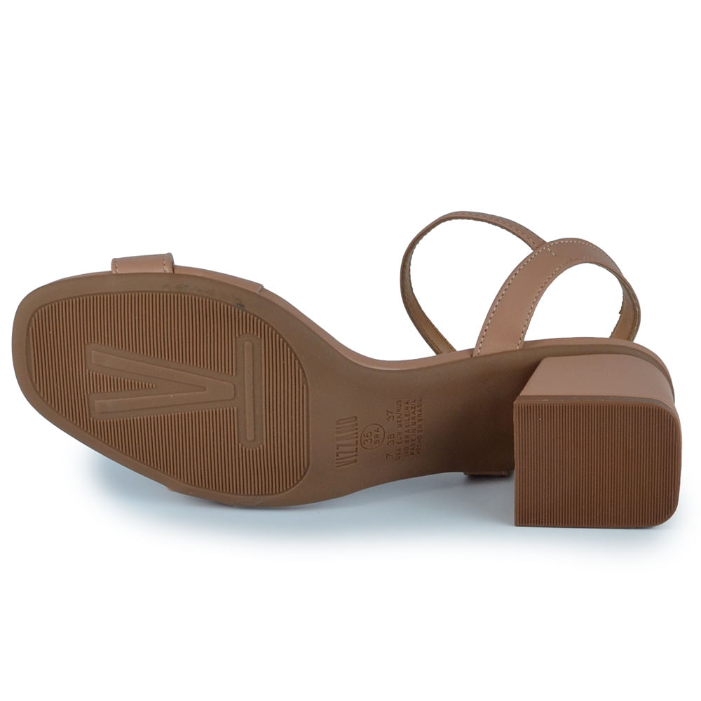 Sandália Vizzano Feminina Salto Alto Bloco 6428.101 PELICA - Foto 5