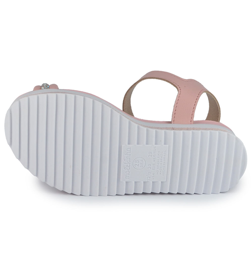 Sandália Infantil Molekinha Feminina Strass 2305.1656 - Foto 5