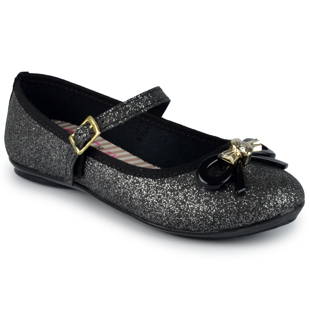 Sapatilha Infantil Molekinha Feminina Glitter 2502.394 - Foto 2