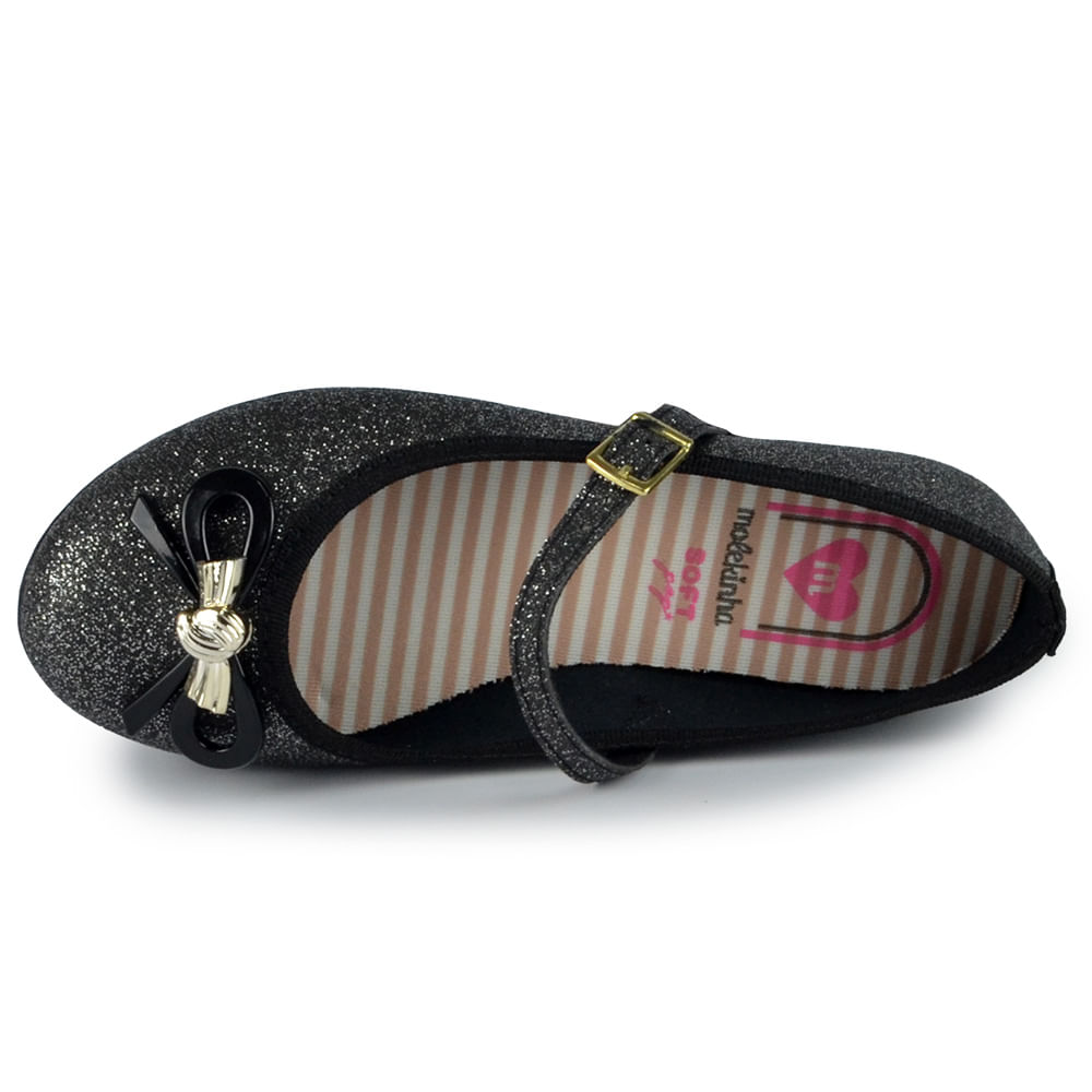 Sapatilha Infantil Molekinha Feminina Glitter 2502.394 - Foto 4