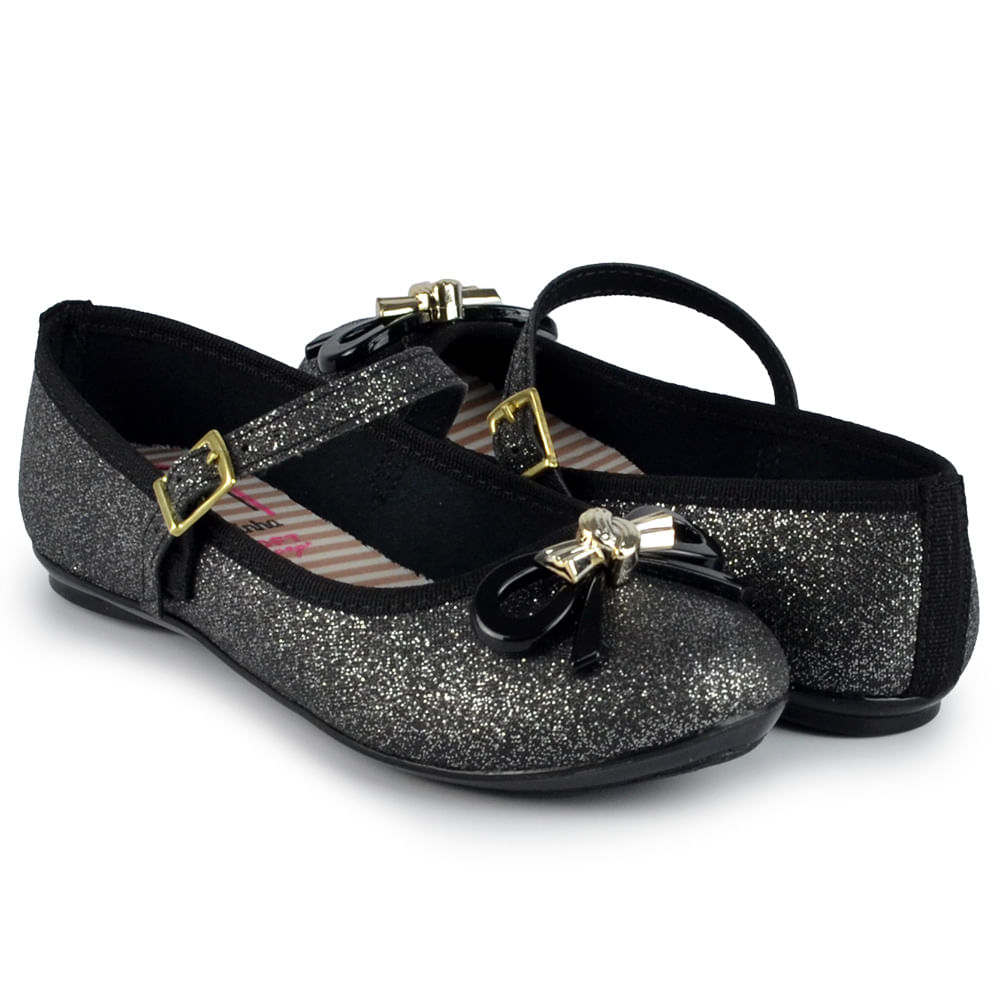 Sapatilha Infantil Molekinha Feminina Glitter 2502.394 - Foto 6