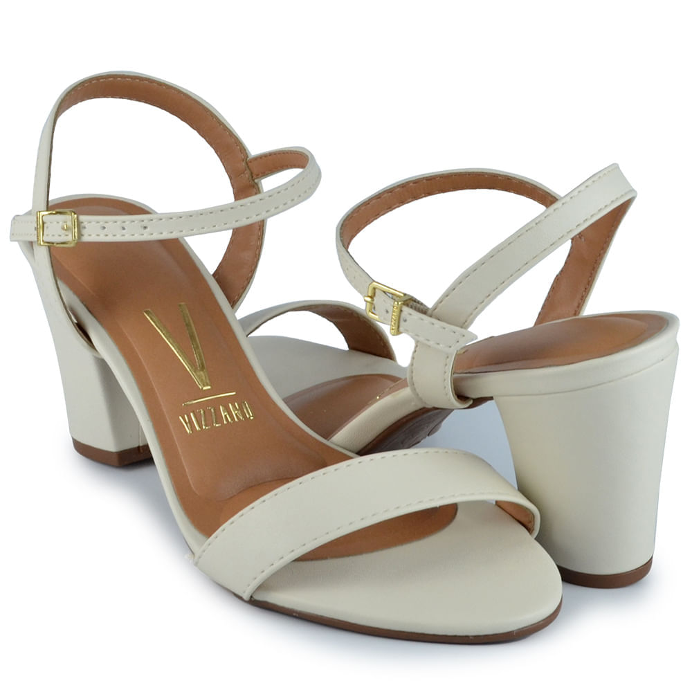 Sandália Vizzano Feminina Salto Alto Bloco Casual - Glitter - Brilho 6262.474 - Foto 6