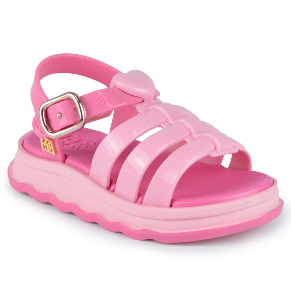 Sandália Infantil Zaxy Feminina Coração 18859 - Foto 2