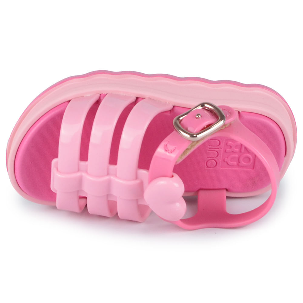 Sandália Infantil Zaxy Feminina Coração 18859 - Foto 4